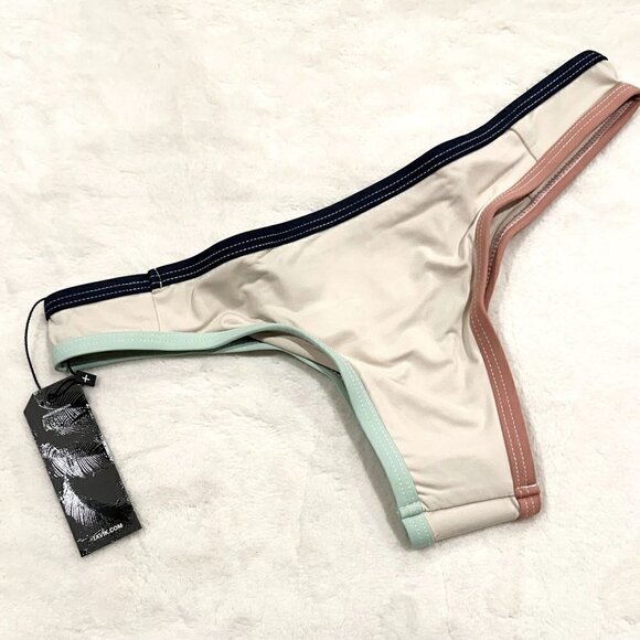NWT Tavik Jayden Moderate Coverage Tapioca Color Blocked Bottom  - XS - Picture 5 of 9